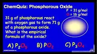 Phosphorus Oxide (Quiz), L02, S11