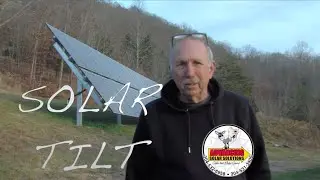 Adjusting TILT on our SOLAR PANELS