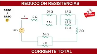 ✅ Problema  2.46 Alexander SADIKU✅ Corriente Total Circuito Electrico ✅ Ley de Ohm