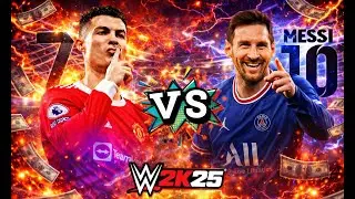 Ronaldo vs Messi | WWE 2k25 Live 🔴 #shorts #shortslive #shortsfeeds #cr7 #messi