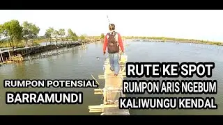 RUTE AKSES MENUJU RUMPON ARIS NGEBUM KALIWUNGU KENDAL || RUMPON POTENSIAL BARRAMUNDI