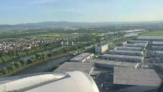 Landing in sunny Munich airport | LH112 FRA to MUC | A321