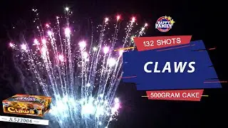 HAPPY FAMILY FIREWORKS 500GRAM JL522004 CLAWS 132 shots CAKE FIREWORKS