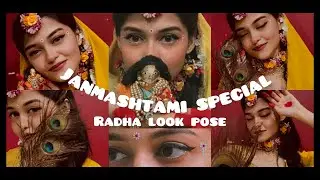 Radha look photoshoot poses ❤️|| Janmashtami special || Radha rani poses @mistisrockingworld3754