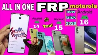 All MOTO/Motorola 2025 [ANDROID 14, 15, 16 ] GOOGLE ACCOUNT FRP LOCK BYPASS motorola frp bypass 2025