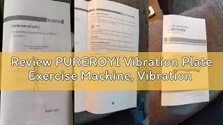 Review PUREROYI Vibration Plate Exercise Machine, Vibration Plate for Lymphatic Drainage 330 Lbs Cap