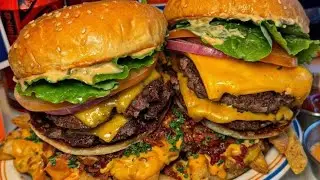 In-N-Out at home -Burger with Animal Style Fries🍔✨