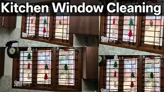 Kitchen Window Deep Cleaning | Urban Company Style Window Cleaning | Before After Satisfying Clean