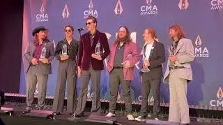 Red Clay Strays backstage at CMAs
