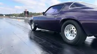 Robbie testing the new twin turbo setup at pageland Dragway 