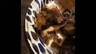 blackend curry pork chops with golden rasins cornbread fight sandwhich
