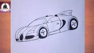 How to Draw a Sports Car || &rlm;How to Draw Mini Cooper Sports Car || Easy Cars Drawing