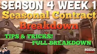 Season 4 Week 1 Seasonal Contract Breakdown | Guide & Tips (ROGUE COMPANY)