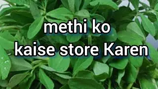मेथी को स्टोर करके रखने का तरीका |  Method to Keep Methi(fenugreek leaves) Fresh for 7-8  Days!