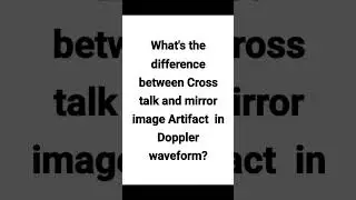 What's the difference between Cross talk and mirror image Artifacts?