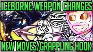 ICEBORNE - All New Weapon Attacks - Grapple Onto Monsters - Monster Hunter World Iceborne!