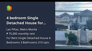 4 bedroom Single Detached House for Rent in BF Homes Inner Circle Las Pinas City