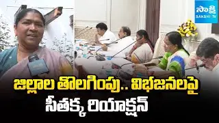 Seethakka Reaction On Districts Bifurcation and Talasani Srinivas Yadav Demands | CM Revanth Reddy