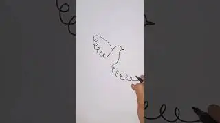 How To Draw One Line Drawing || One Line Single Stroke Drawing