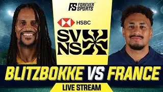 BLITZBOKKE vs FRANCE LIVE! | South Africa vs France Live Commentary & Watchalong | Rugby 7s