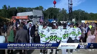 Final beam placed on new Ghost Pirates training facility in Port Wentworth