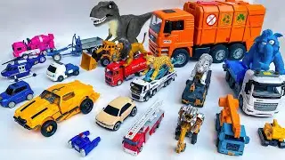 Koleksi Transformers Bumblebee Mobil Truk Mainan, Truk Pemadam, Mobil Balap, Helikopter dan Dinosaur