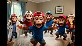 Five Little Monkey Jumping On The Bed