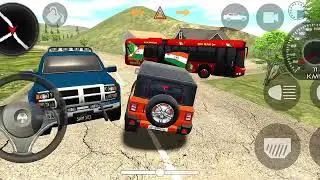 🚙 Indian Car Simulator 🇮🇳 | Red Jeep Driving With Indian Flag | Independence Day Special