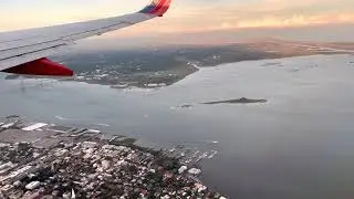 Beautiful evening landing at Charleston, SC