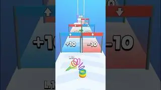 Rainbow 🌈 Slinky Hop #1 #ytshorts #games #viral #trending