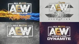 AEW Logo Loop Pack! Dynamite, Rampage, Dark, Dark Elevation - Custom - 2022