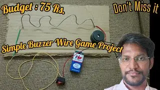 😎Simple Buzzer Wire Game Project #scienceexperiment #scienceproject 
