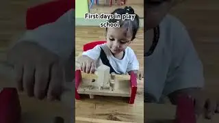 first few days of playschool of my toddler. little millenium school noida