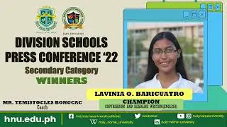 Winners of the Division Schools Press Conference 2022