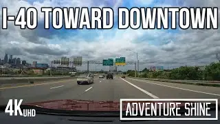 I-40 to Downtown Nashville - 4K - Nashville, TN USA
