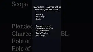ICT In Education & Blended Learning Explanation In Malayalam 