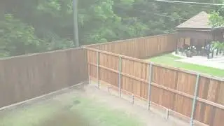 Wood Retaining Wall with 6' and 8' Board on Board Fence!