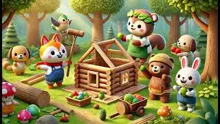 The Animals&rsquo; Teamwork Song- Nursery Rhymes & Kids Songs- Bunny Kids