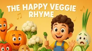 The Happy Veggie Rhyme | Fun Vegetable Song for Kids | FunSpark Kids