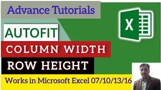 How to increase cell size in Excel | Auto adjustment of cell MS Excel | Increase row height & width