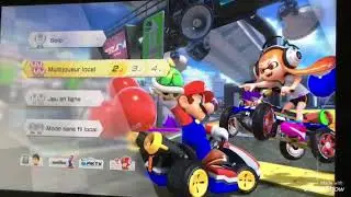 Je joue à Mario kart 8 Deluxe avec un ami