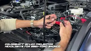 ORACLE Lighting Oculus™ ColorSHIFT® Bi LED Projector Headlights for 2021+  Ford Bronco Installation
