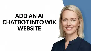 ADD AN AI CHATBOT INTO WIX WEBSITE - Julia'sTutorials