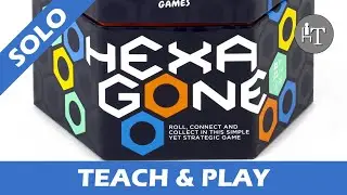 Tutorial & Solo Playthrough of Hexagone - Solo Board Game