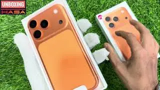 iphone17pro orange unboxing | iphone17pro camera test