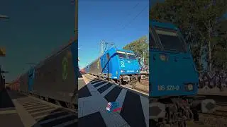 185 522 + 185 512 VPS hauling a Freight Train #trainspotting #railway #railfan #germany