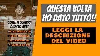 Set di Chiozzi Simone | calisthenics - 40kg muscle up 80kg trazione 50 trazioni e 1 muscle up