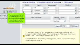 Creating a table in a database with phpMyAdmin (Flipper Host)