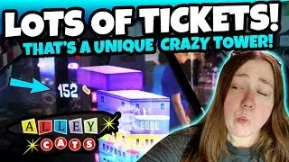 WHOA! That's a UNIQUE Crazy Tower! WINNING Lots of Tickets and Arcade Jackpots at the Arcade!