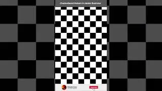 Checkerboard pattern in Adobe illustrator - ichimatsu #illustrator #tutorial #illustration #pattern